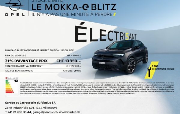 Mokka-e Blitz monophasé